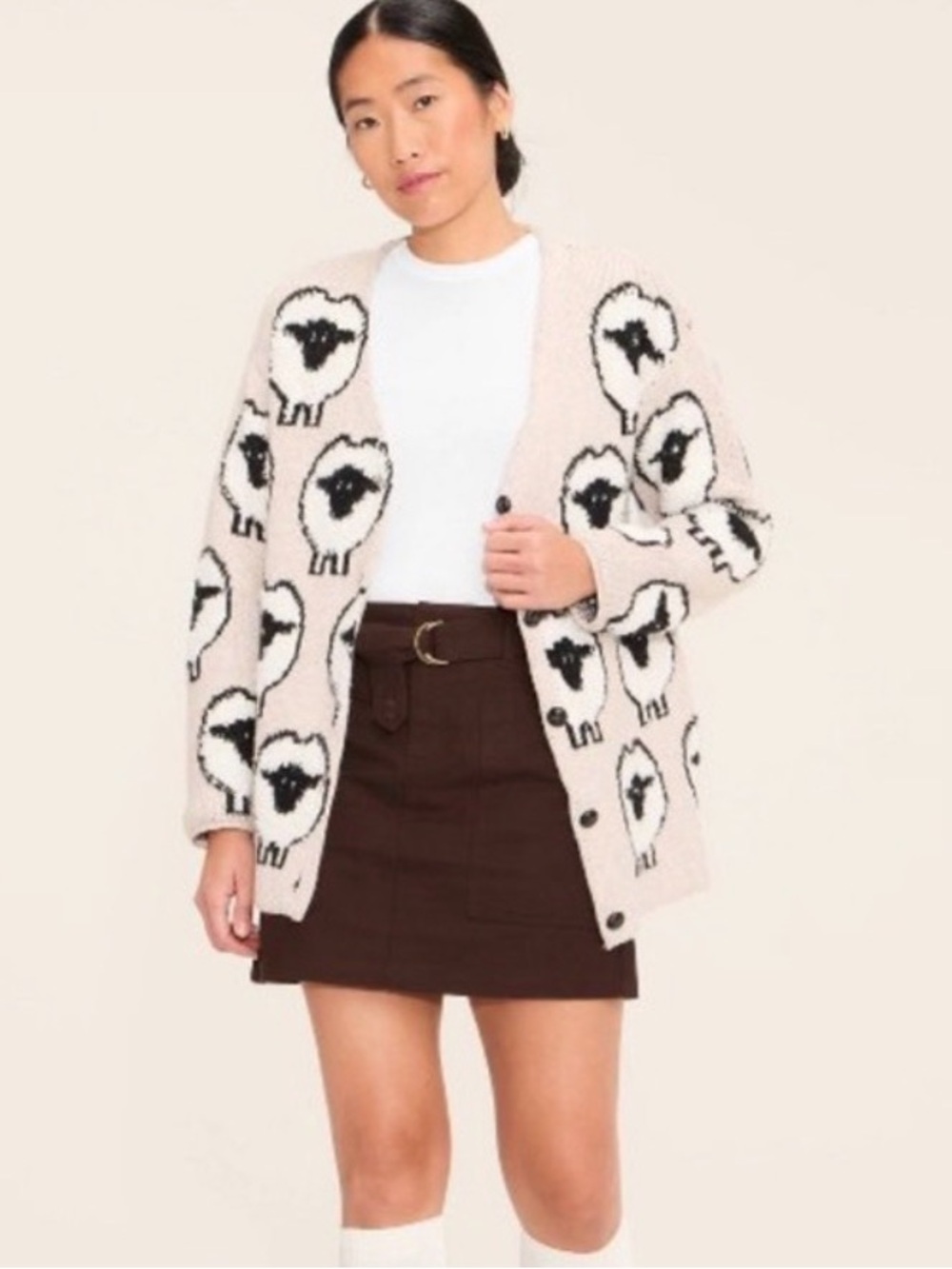 Brown Belted Mini A-Line Skirt from Woolrich x Target Medium (8-10) NWT